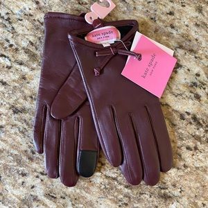 Kate Spade Dainty Bow Gloves, Size Medium